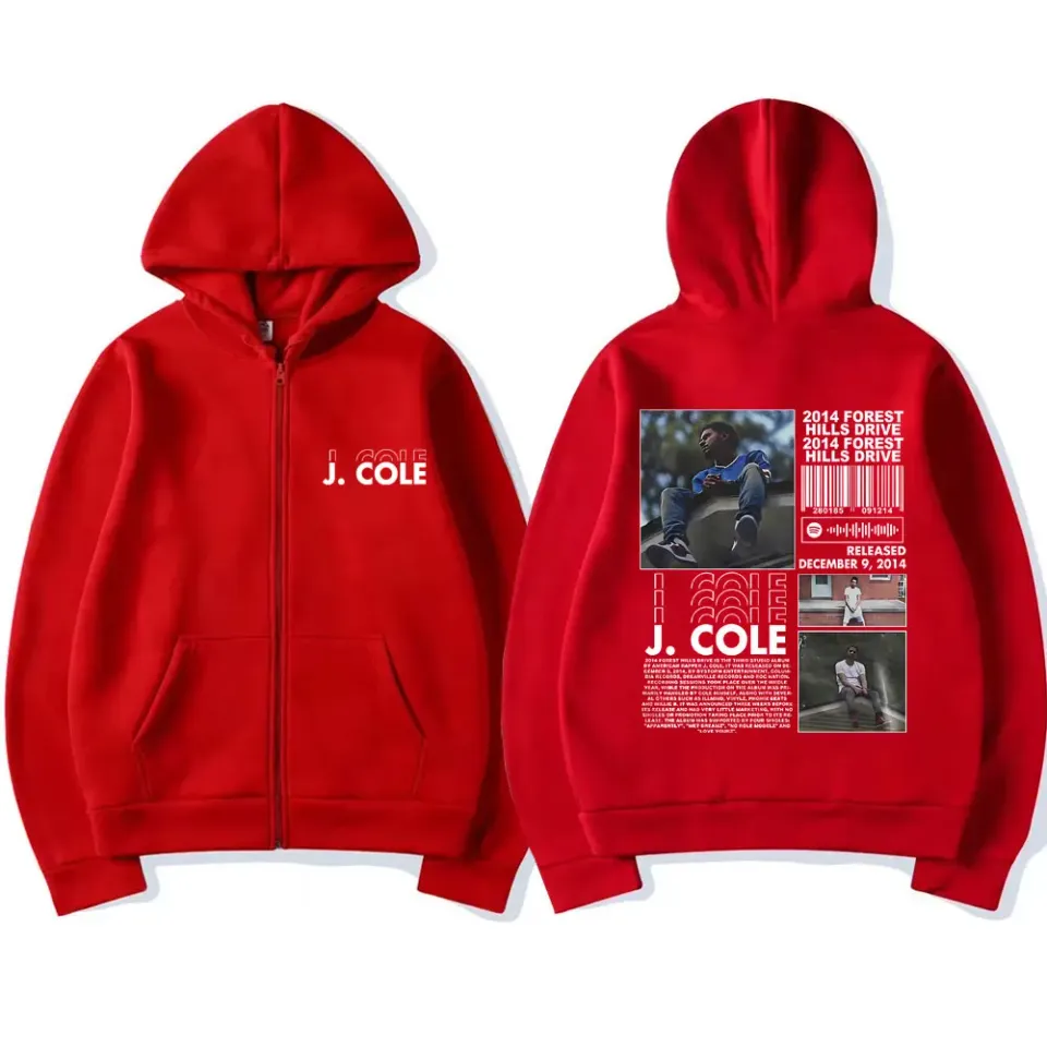 Hot New Rapper J Cole 2014 Forest Hills Drive Print Zipper Hoodie