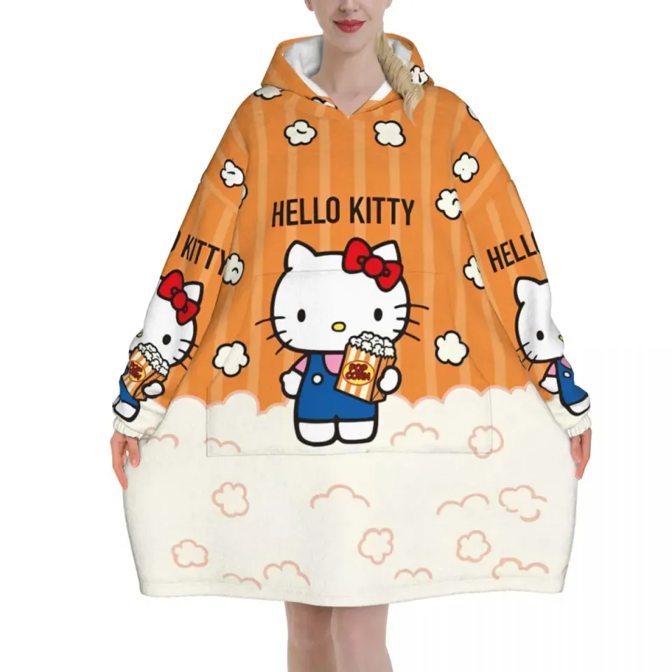Lovely Hello Kitty Blanket Hoodie