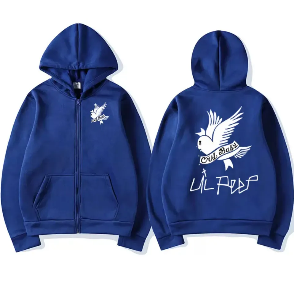 Rapper Lil Peep Graphic Zipper Hoody Men Women Hip Hop Fashion Zip Up Sweatshirt Men Oversized Pullover Hoodie Coats Streetwear