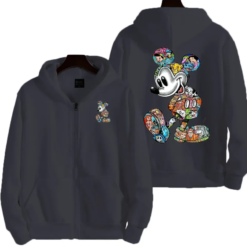 Graffiti Mickey Men Cartoon Hoodie