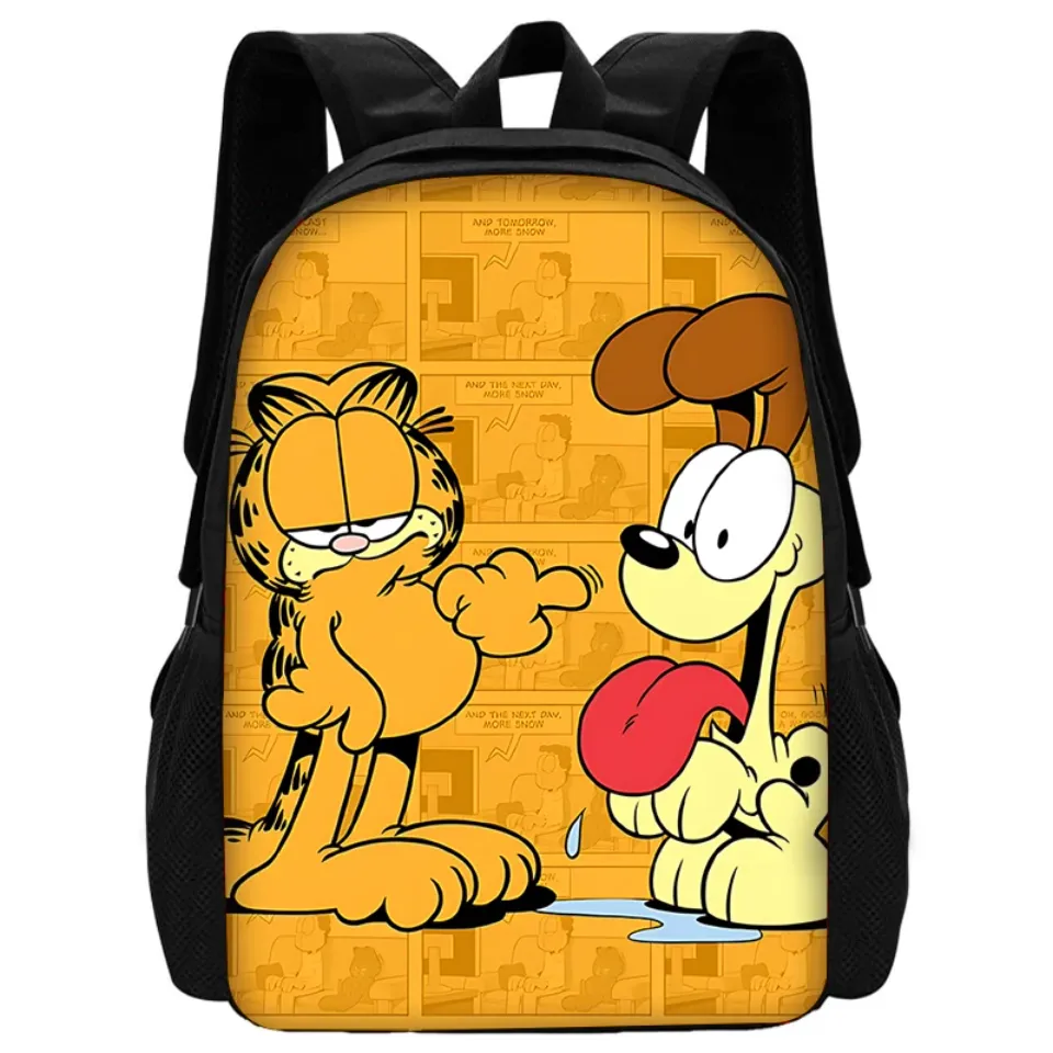Child School Cartoon Garfield Backpackls
