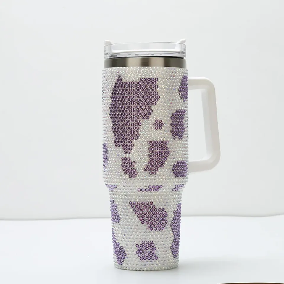 Cow 40 Oz Bling Tumblers