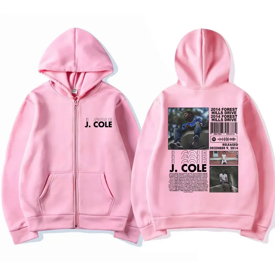 Hot New Rapper J Cole 2014 Forest Hills Drive Print Zipper Hoodie