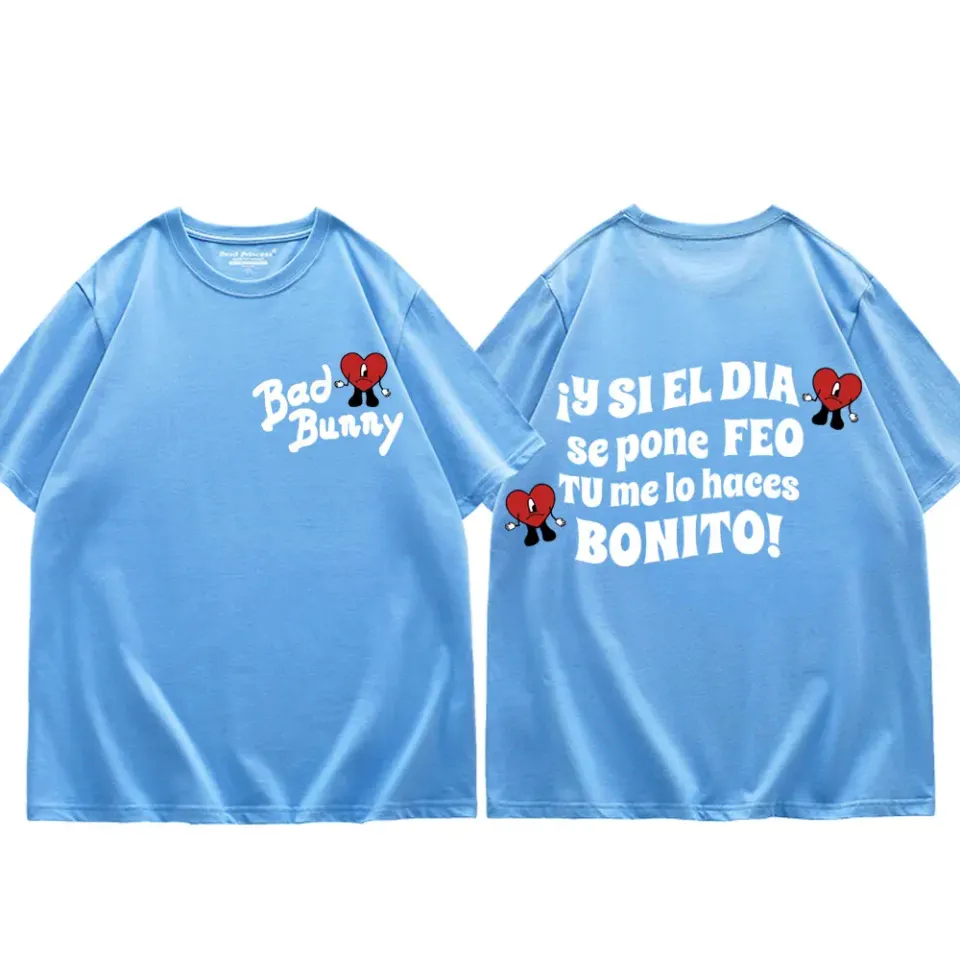 Hot Singer Bad Bunny Music Album Print T Shirts