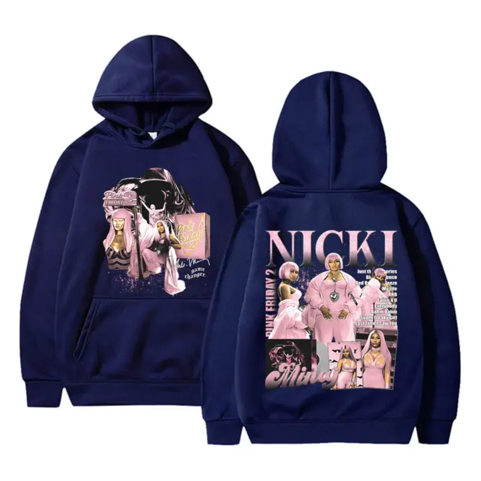 Nicki Minaj Pink Friday 2 Double Sided Print Hoodie