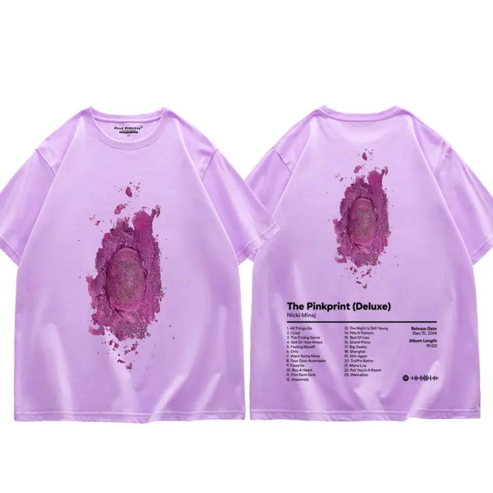 Singer Nicki Minaj Music Album Print T Shirt