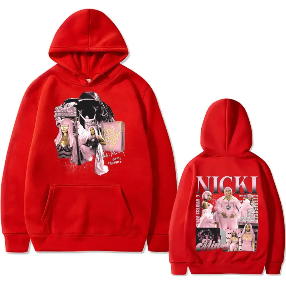 Rapper Nicki Minaj Pink Friday 2 Print Hoodie