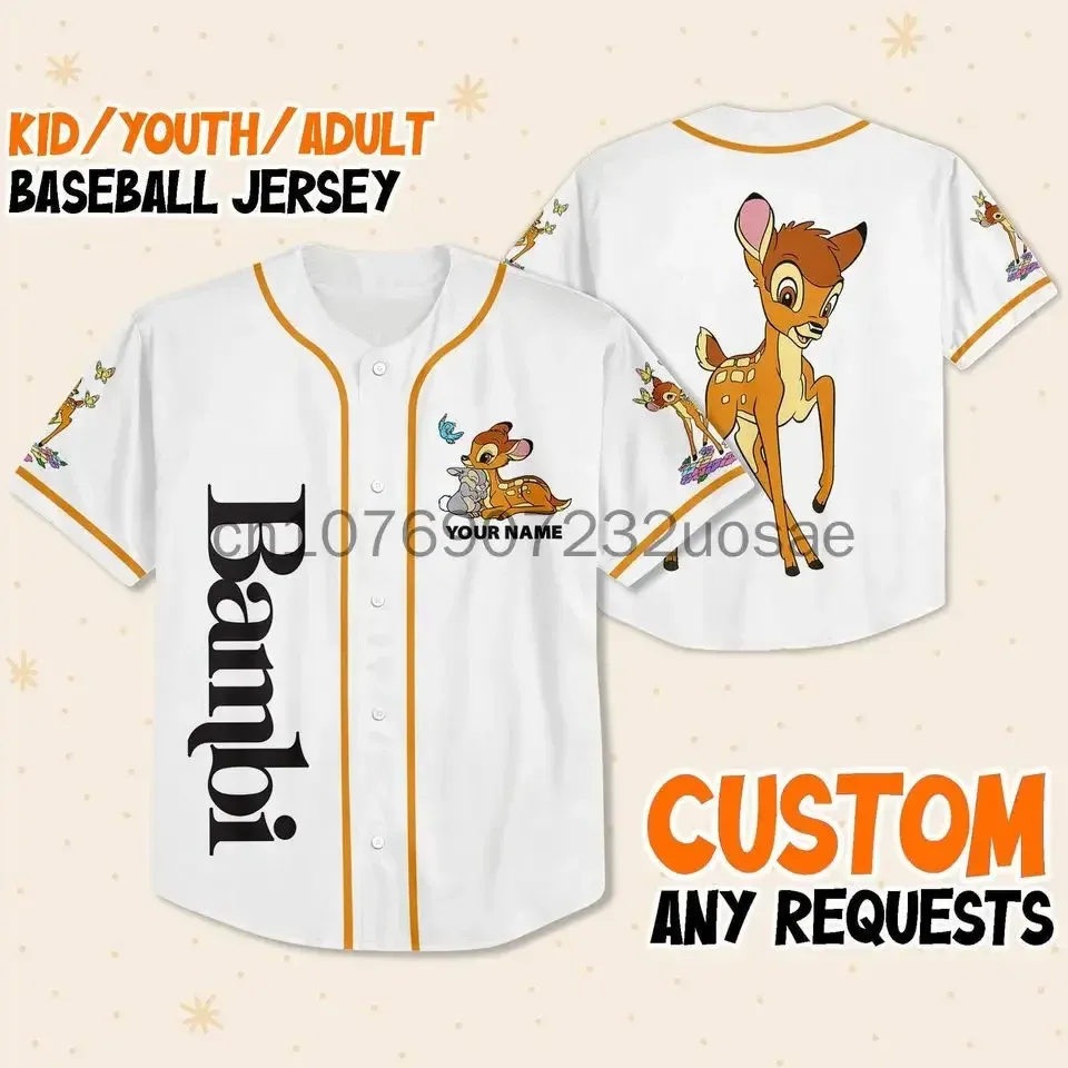 2024 Disney Bambi Baseball Jersey Custom Name