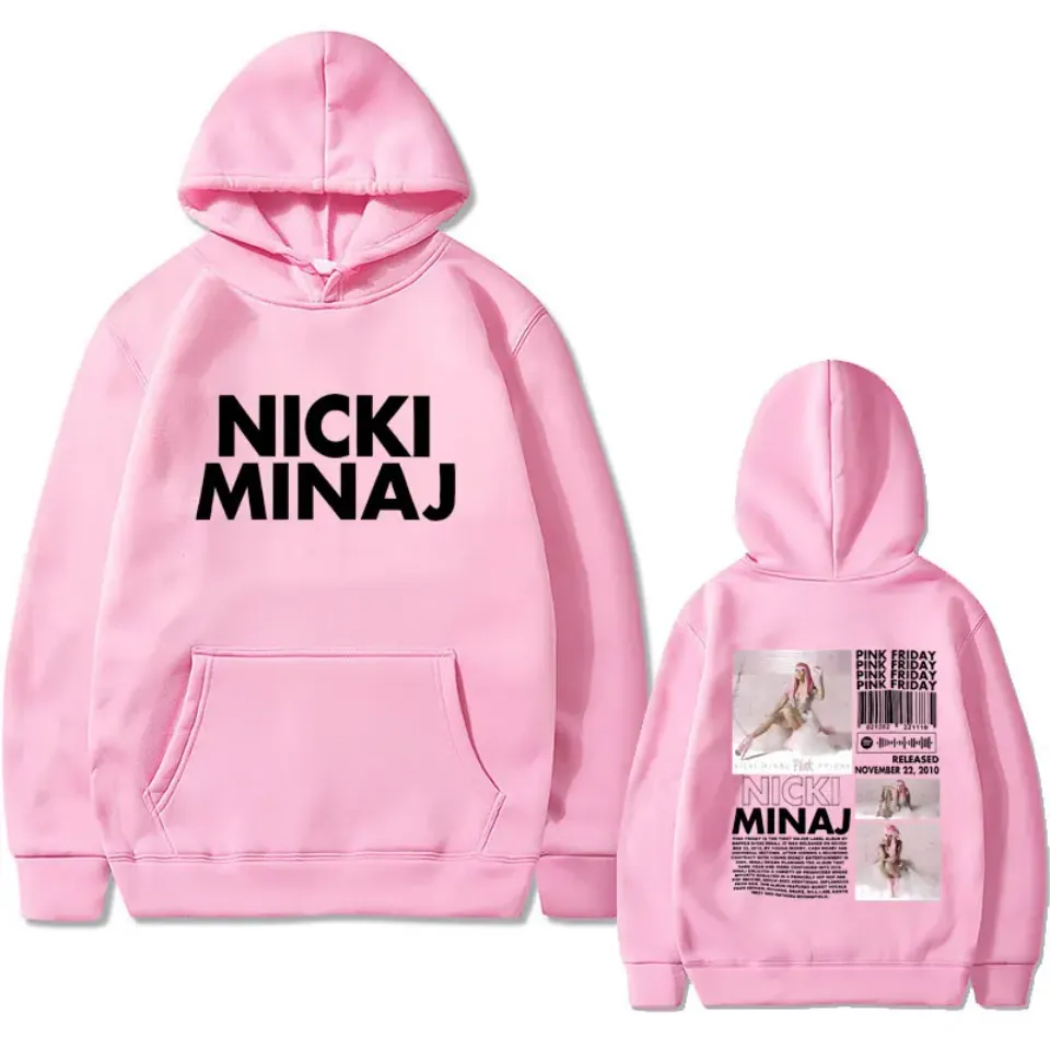Rapper Nicki Minaj Pink Friday Music Album Cover Hoodie