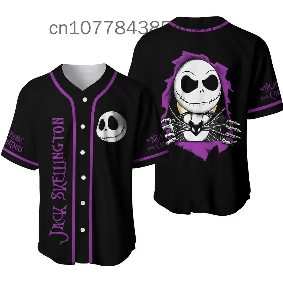 2024 Disney Jack Skellington And Sally baseball jersey