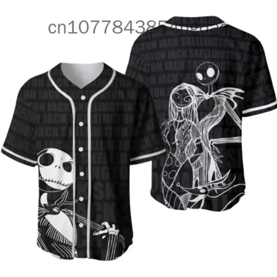 2024 Disney Jack Skellington And Sally baseball jersey