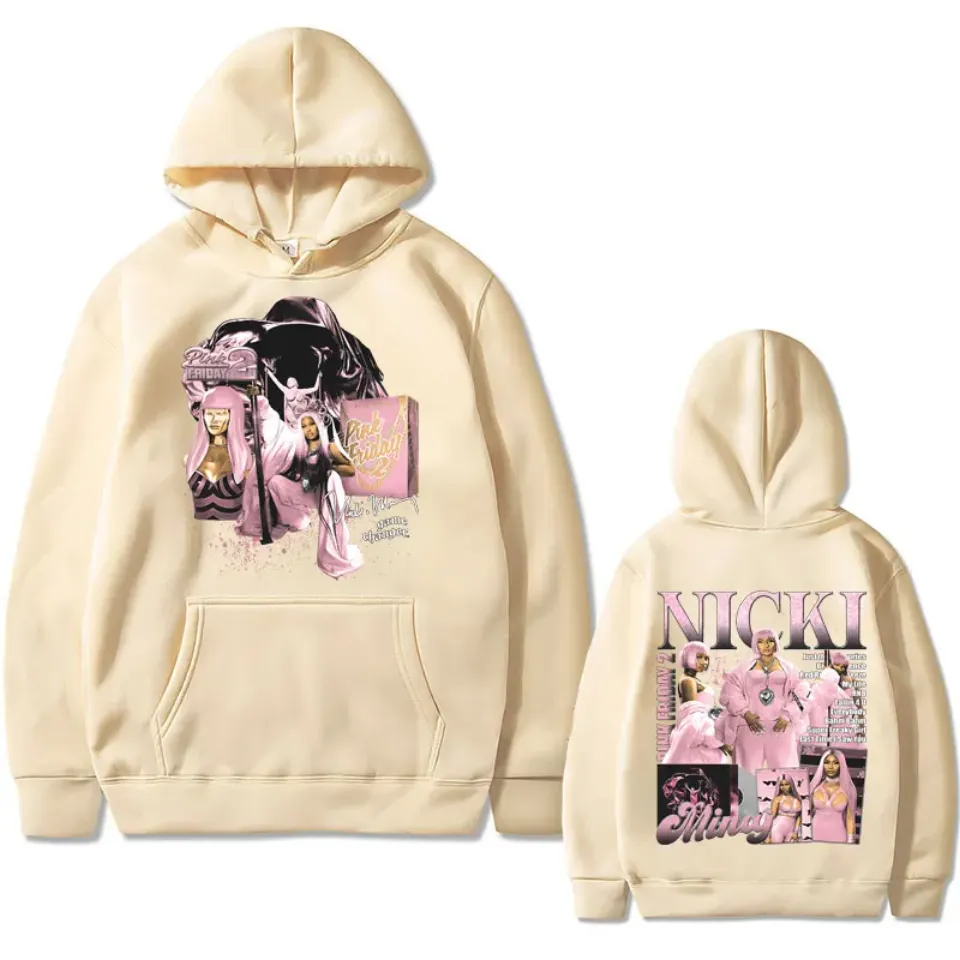 Rapper Nicki Minaj Pink Friday 2 Print Hoodie
