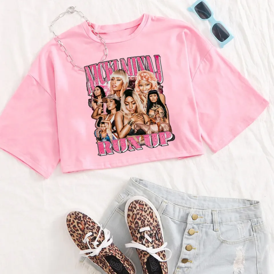 Nicki Minaj Pink Friday Shirts Women Crop Top