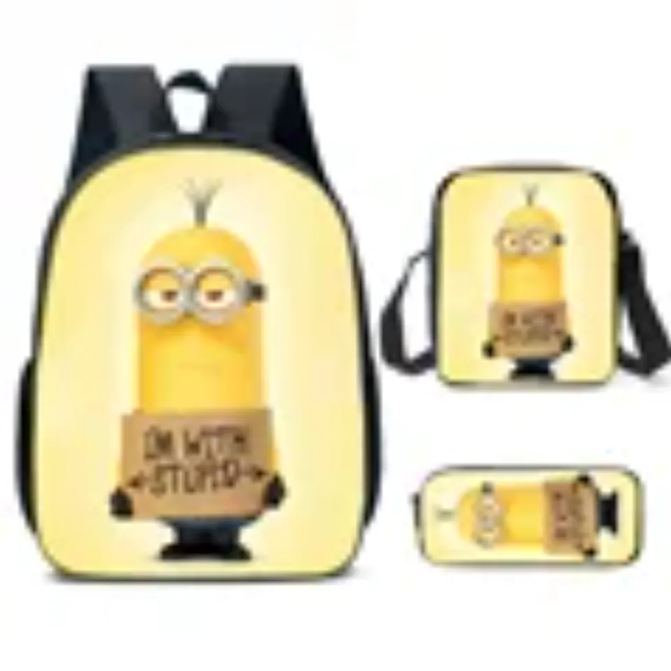 Minion Shool Backpack, Shoulder Bag, Minion Lover Gift, Back to School Gift