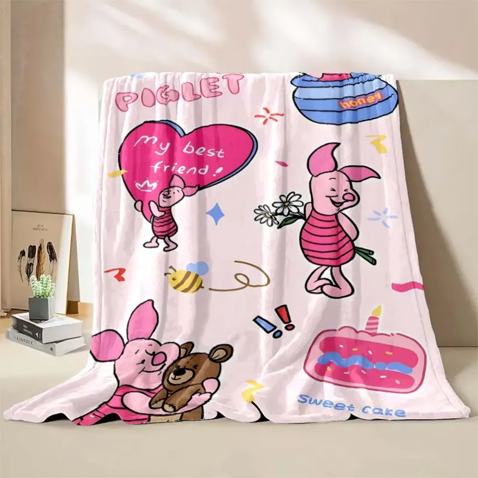 Disney Winnie The Pooh Piglet Print Blanket  Blanket