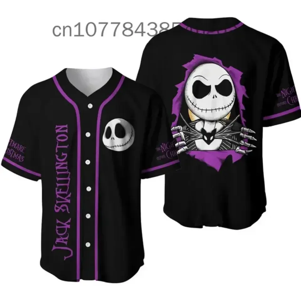 2024 Disney Jack Skellington And Sally baseball jersey