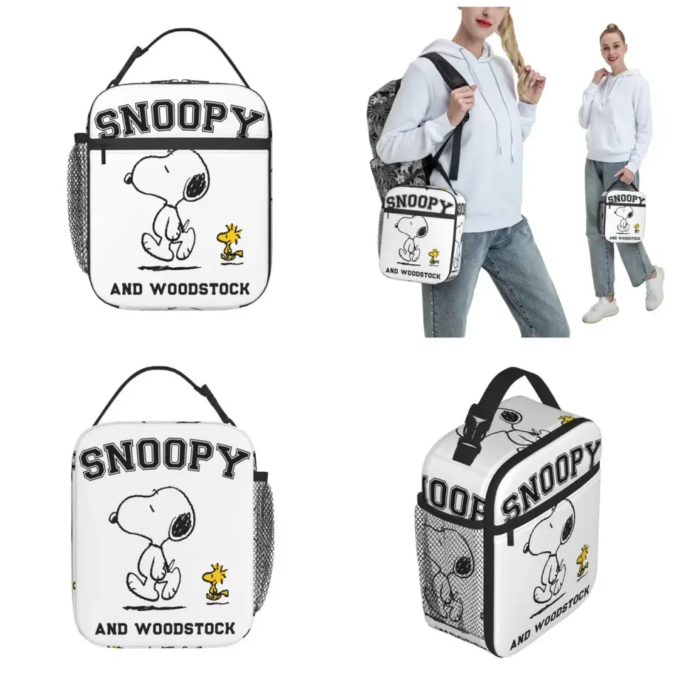 Snoopy And Charlie Brown Insulated Lunch Bag, Snoopy Lunch Bag