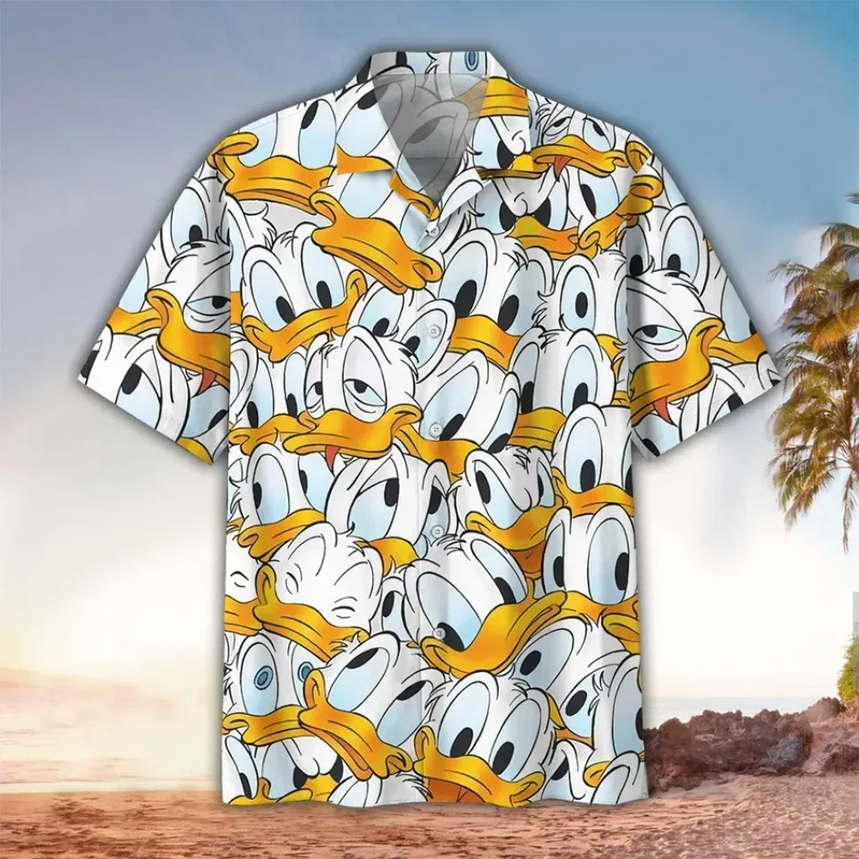 Donald Duck Disney Hawaiian Shirt, aloha beach shirts