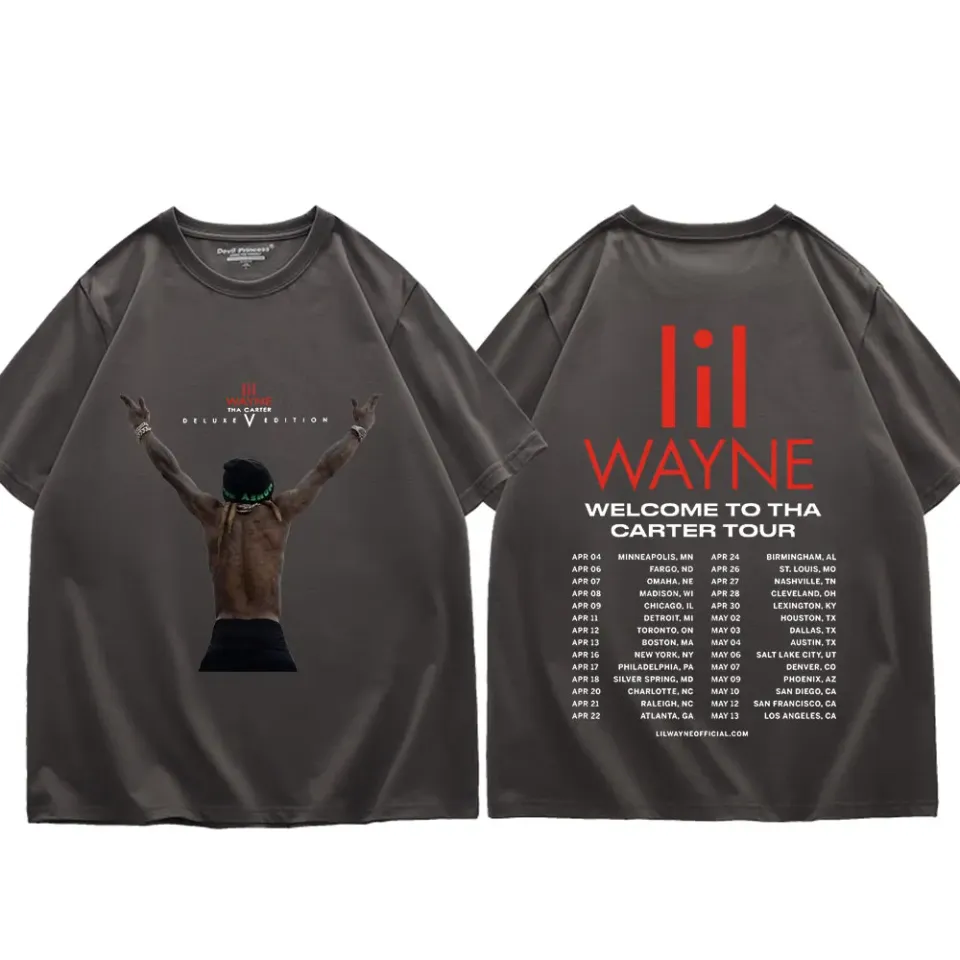 Rapper Lil Wayne Double Sided Graphic T Shirts