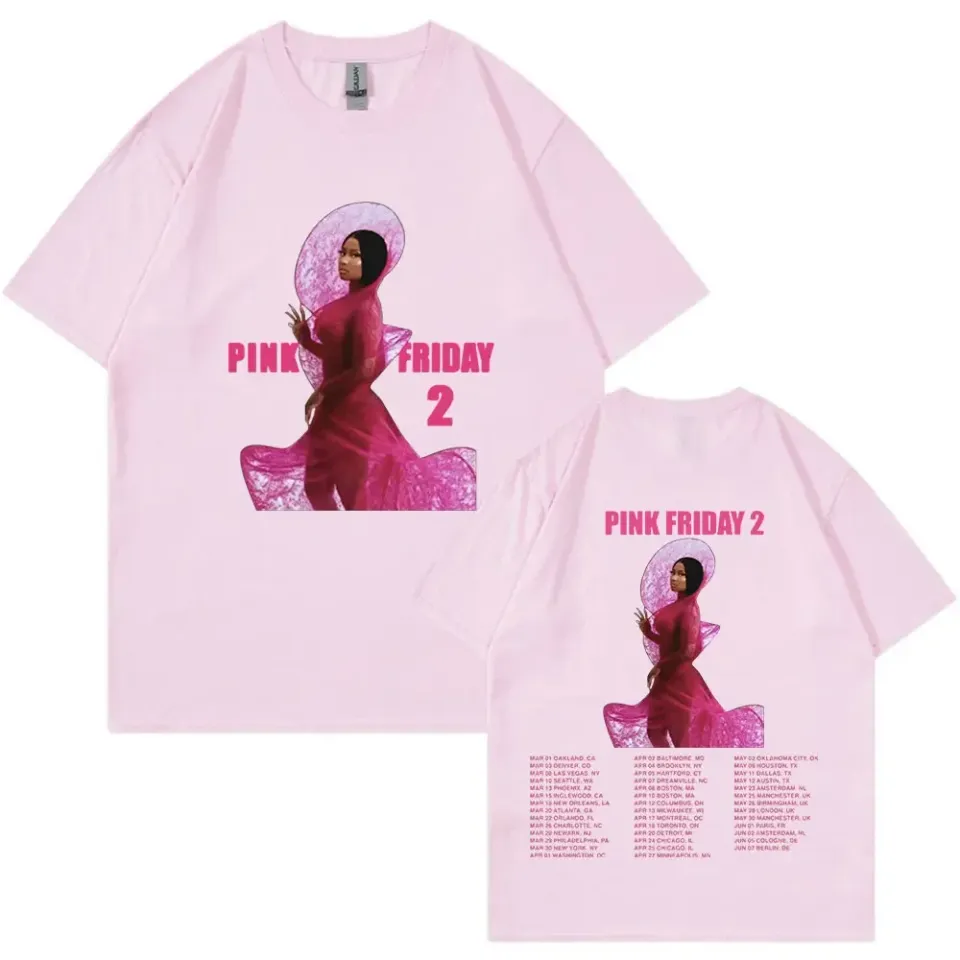 Rapper Nicki Minaj Pink Friday 2 2024 World Tour T Shirt