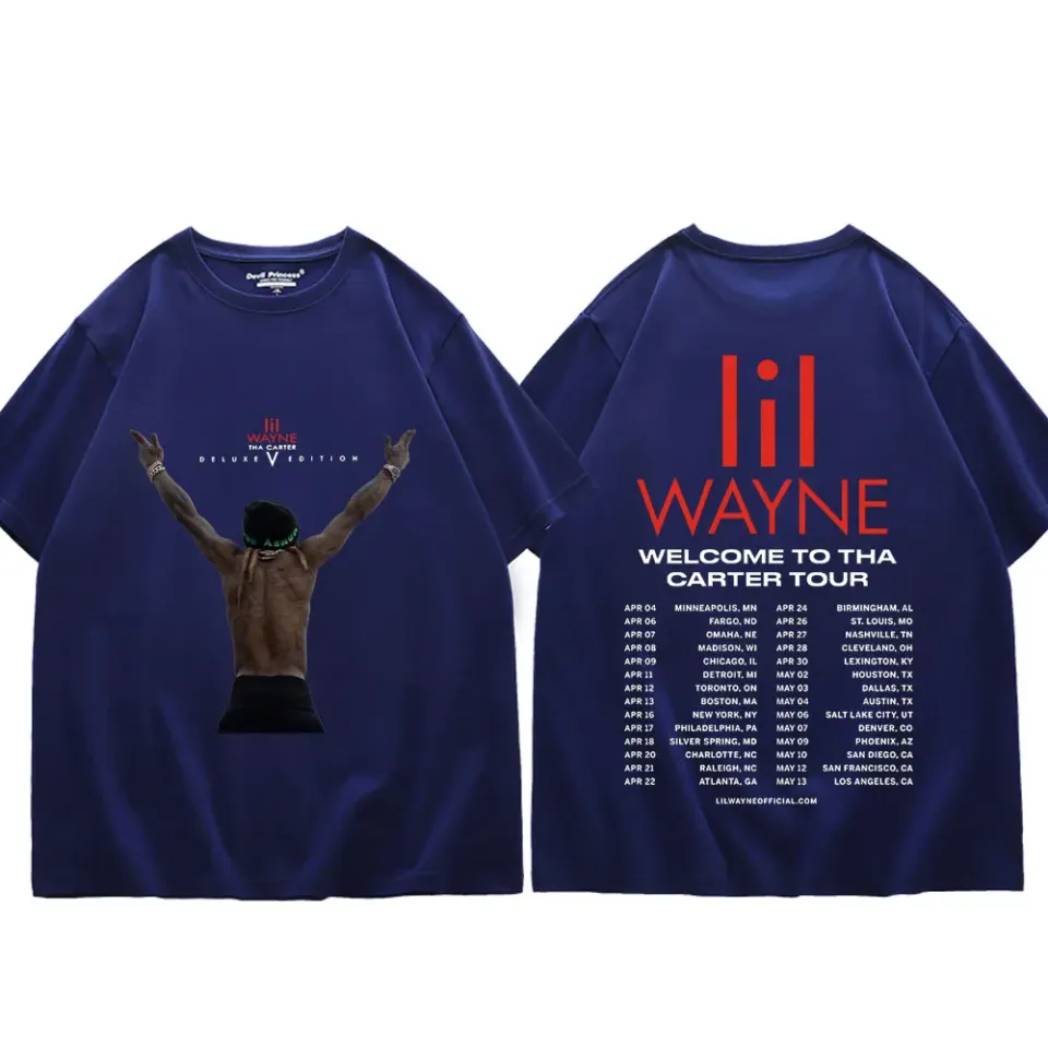 Rapper Lil Wayne Double Sided Graphic T Shirts