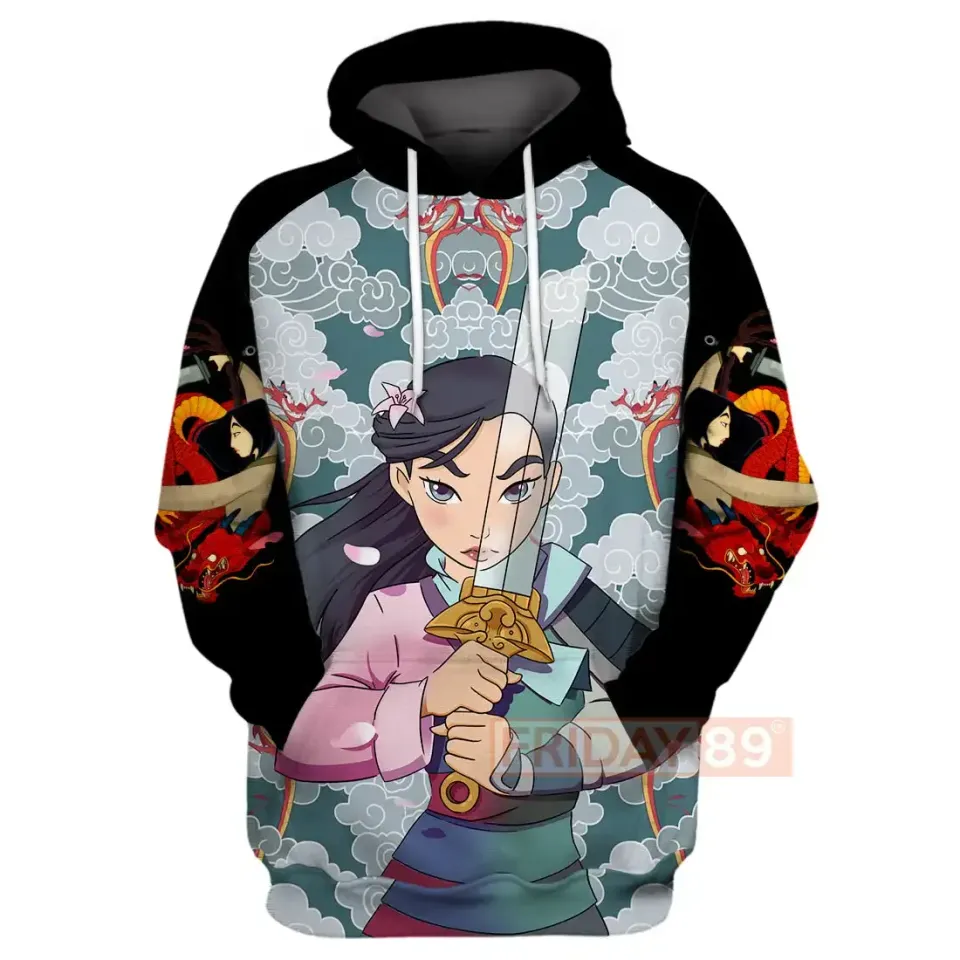 2024 Disney Princess Mulan 3d Hoodie