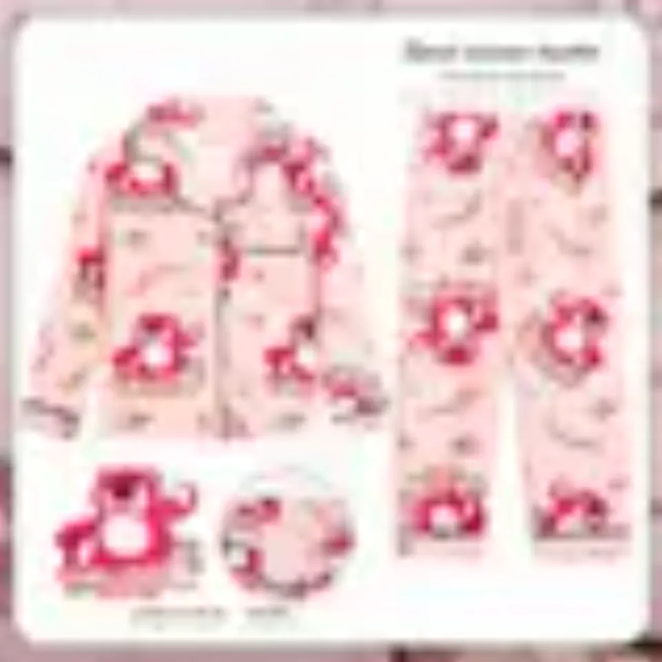Sanrio Hello Kitty Cinnamoroll Kuromi Girls Pajama Sets