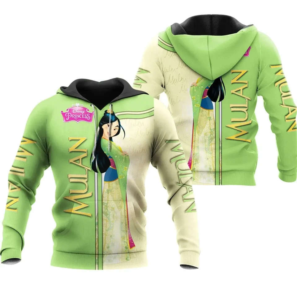 2024 Disney Princess Mulan 3d Hoodie
