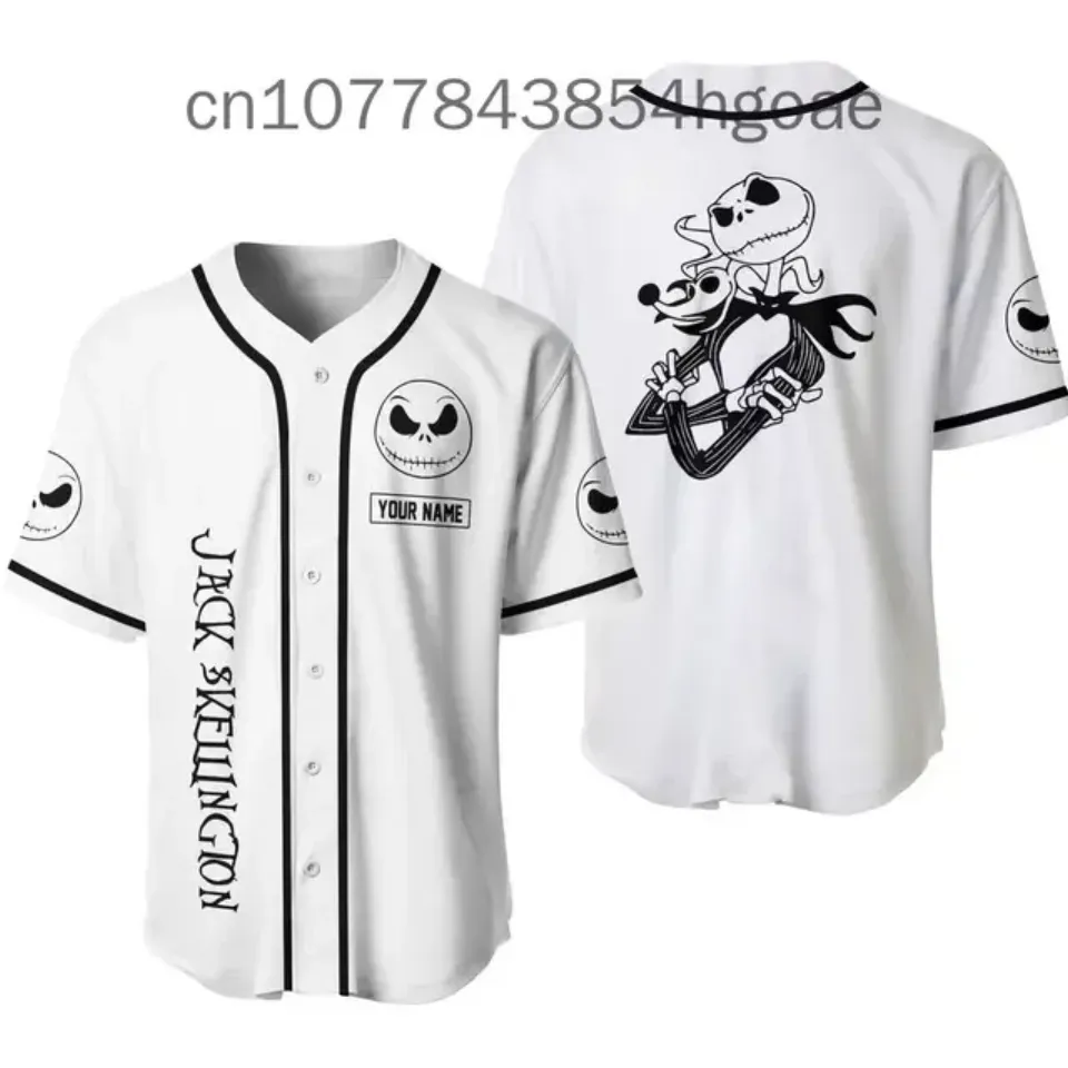 2024 Disney Jack Skellington And Sally baseball jersey