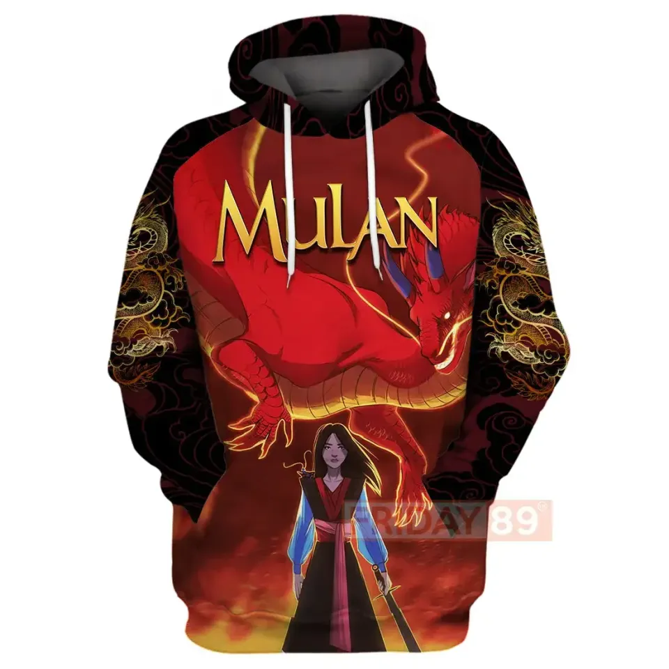 2024 Disney Princess Mulan 3d Hoodie