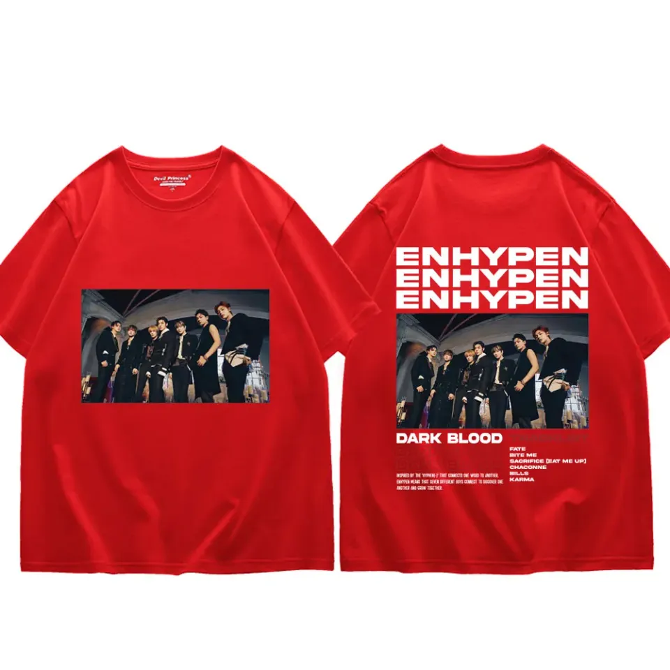 Enhypen Boy Band Graphic T Shirts