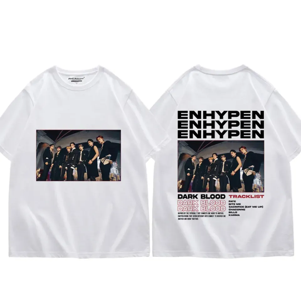 Enhypen Boy Band Graphic T Shirts