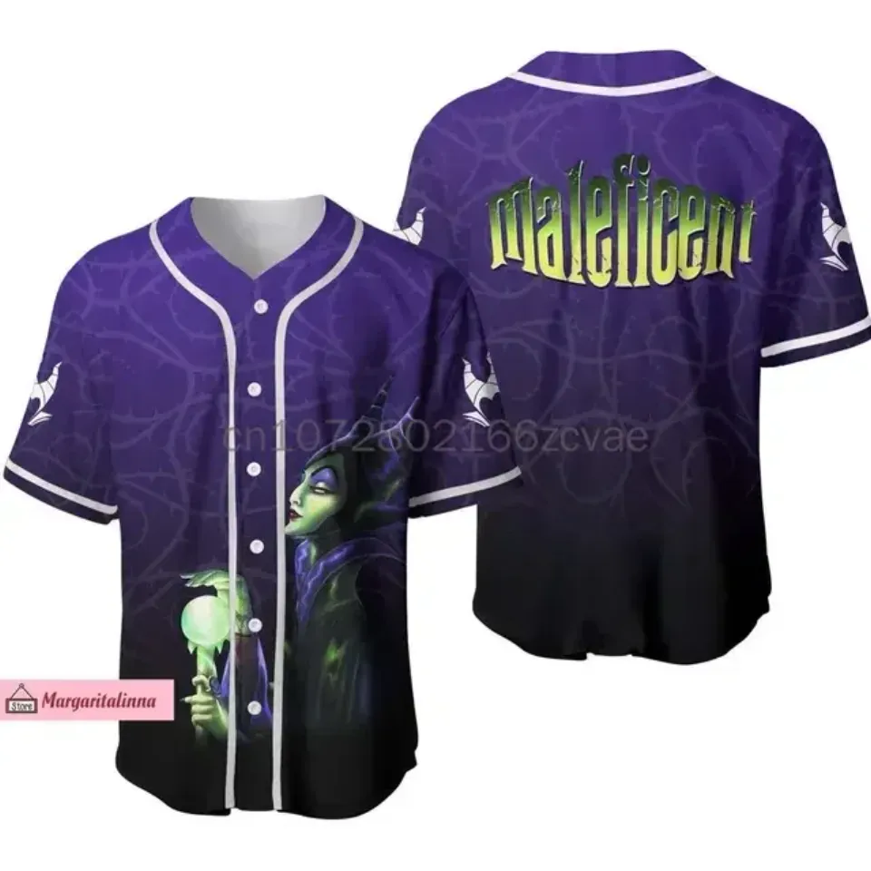 Disney Villain Maleficent Baseball Jersey Custom Name
