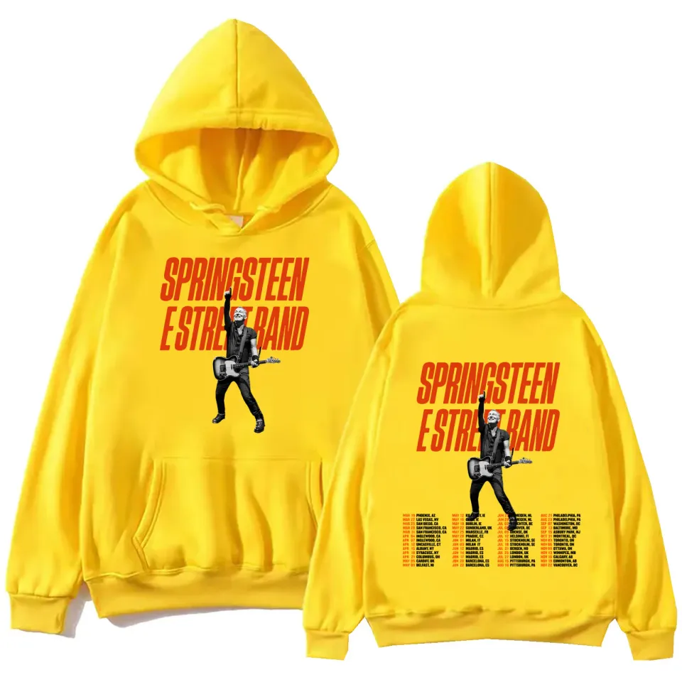 Bruce Springsteen and E Street 2024 Tour Hoodie, Harajuku Hip Hop Pullover Tops Hoodie, P!nk Music Fans Gift