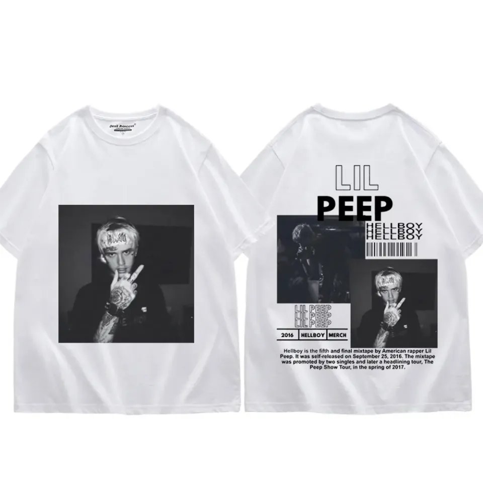 Rapper Lil Peep Double Sided Graphic T Shirts