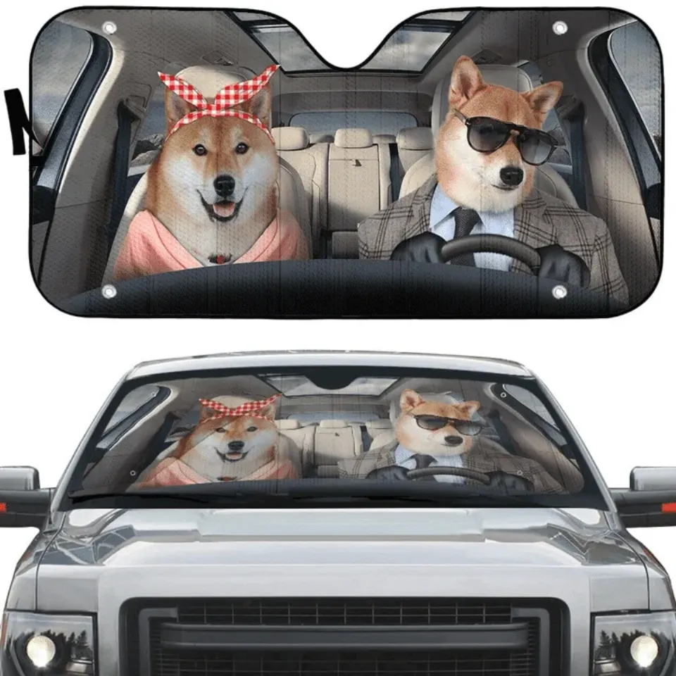 German Shorthaired Pointer Auto Sun Shade