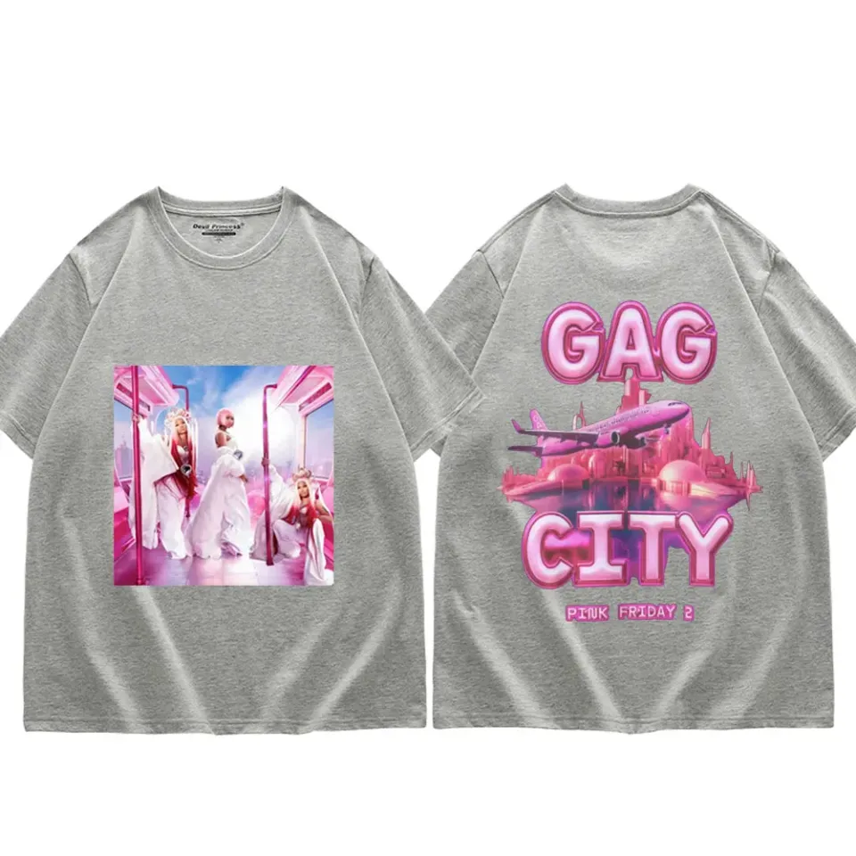 Singer Nicki Minaj Pink Friday 2 Print T-shirt Music Album Double Sided T Shirts