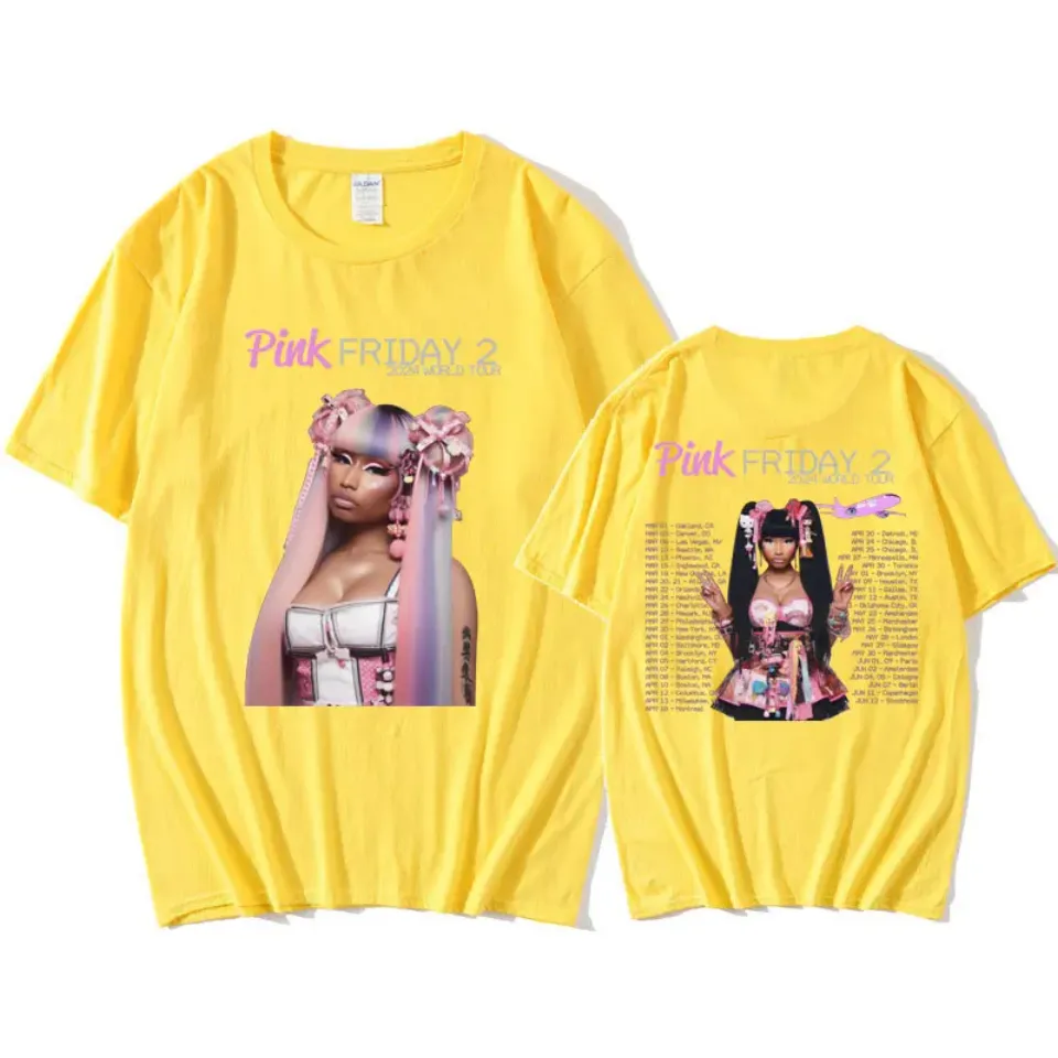 Nicki Minaj 2024 World Tour T Shirt Gag City Pink Friday 2 Concert Fans T-shirts