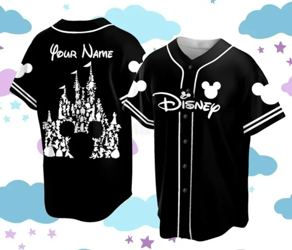 Disneyland Magic Kingdom Est 1955 Baseball Jersey