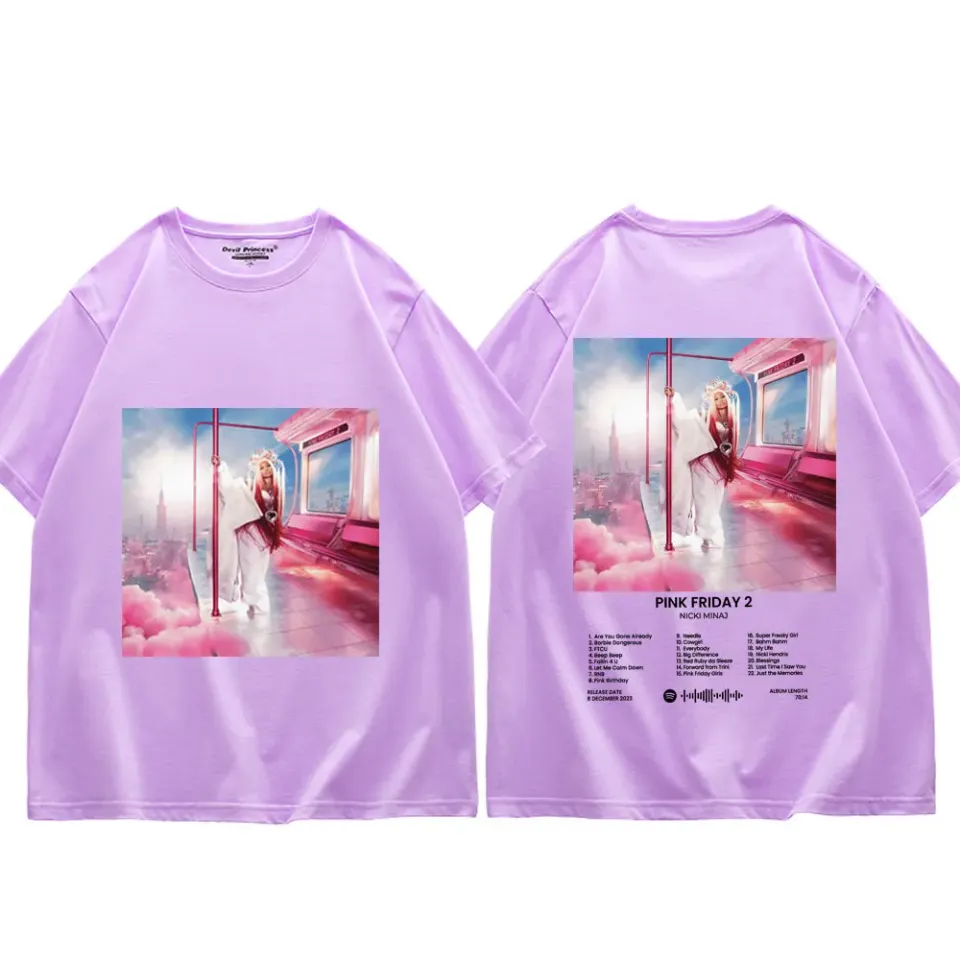 Rapper Nicki Minaj Pink Friday 2 Album Graphic T Shirts