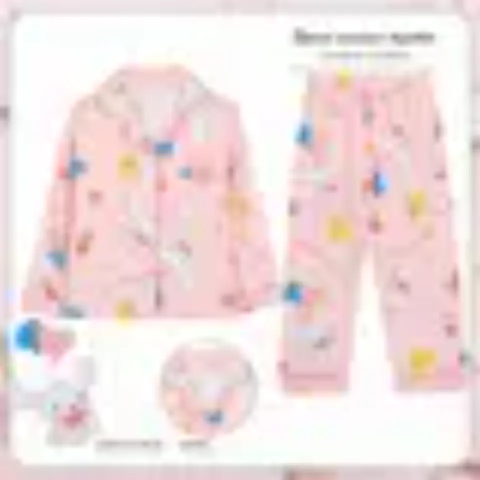 Sanrio Hello Kitty Cinnamoroll Kuromi Girls Pajama Sets