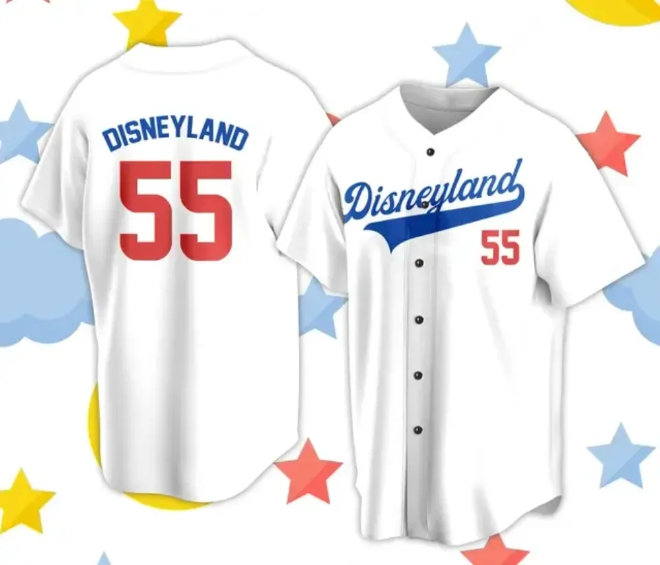 Disneyland Magic Kingdom Est 1955 Baseball Jersey