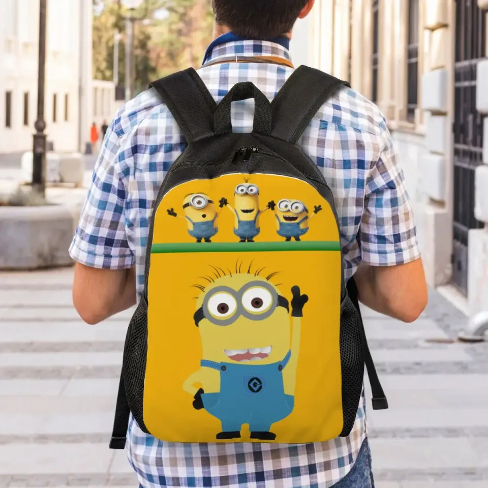 Minion Shool Backpack, Shoulder Bag, Minion Lover Gift, Back to School Gift