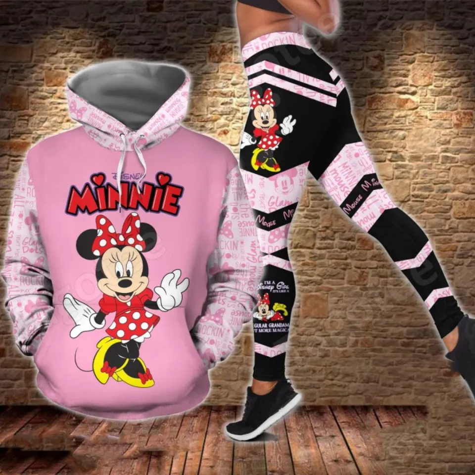 Free custom name Mickey Mouse Hoodie and Leggings set