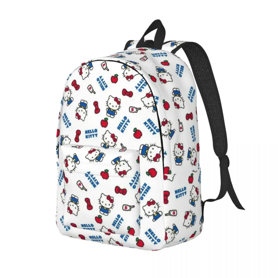 Hello Kitty Backpack for Boy Girl Kids Student, School Book Bags Cute Cartoon Daypack, Kindergarten Primary Bag, Hiking