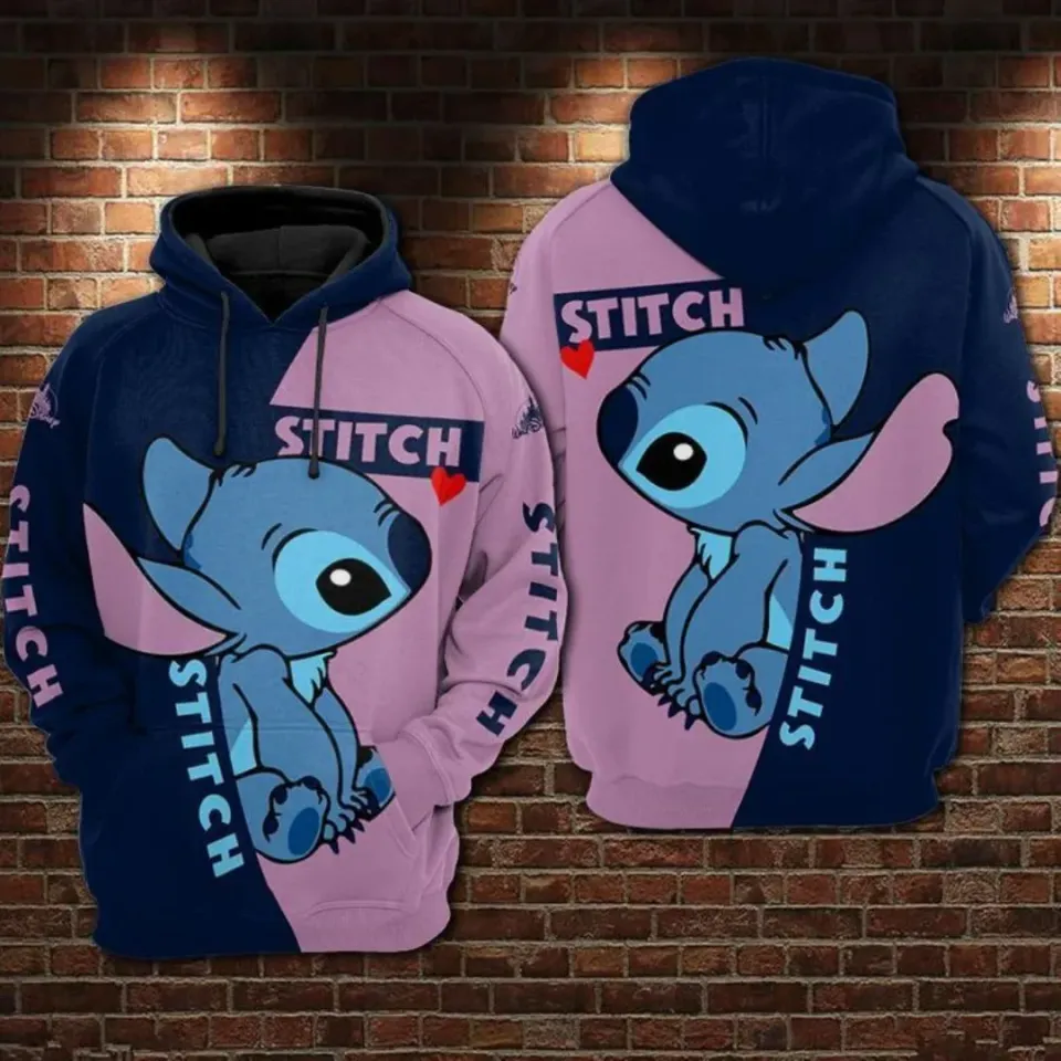 Disney Stitch 3D Printing Hoodie