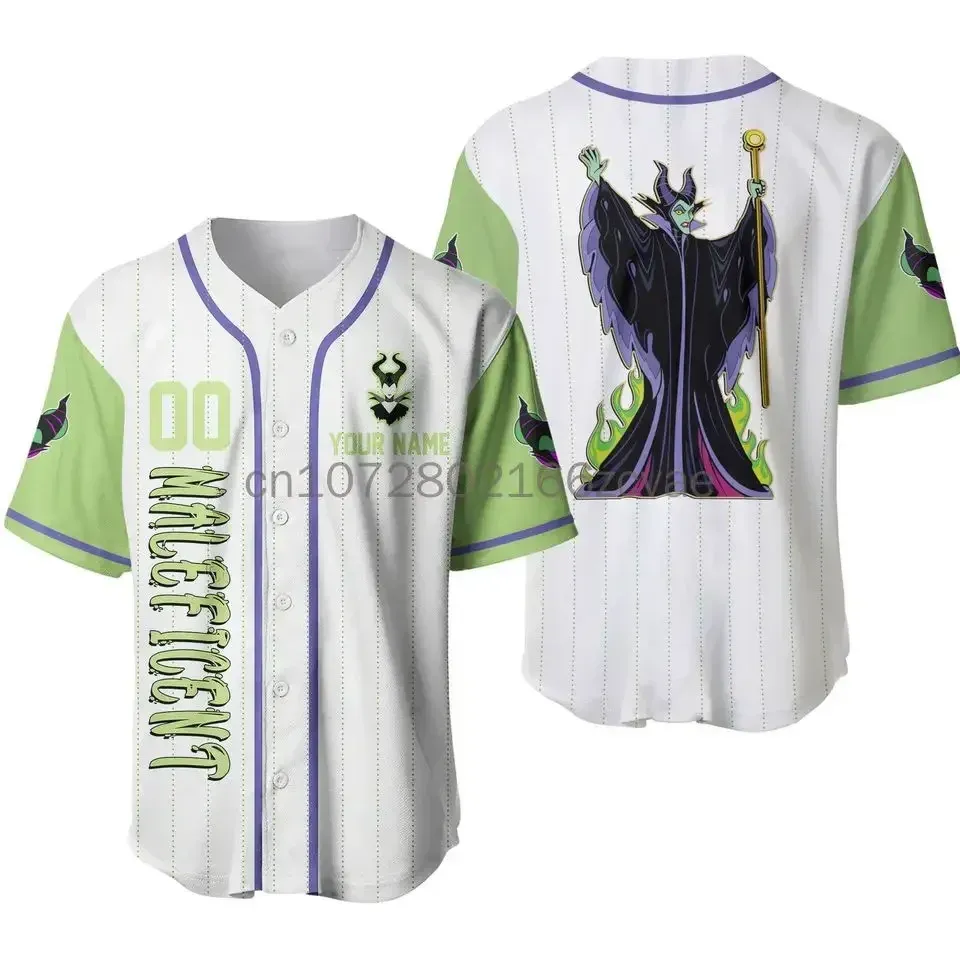 Disney Villain Maleficent Baseball Jersey Custom Name