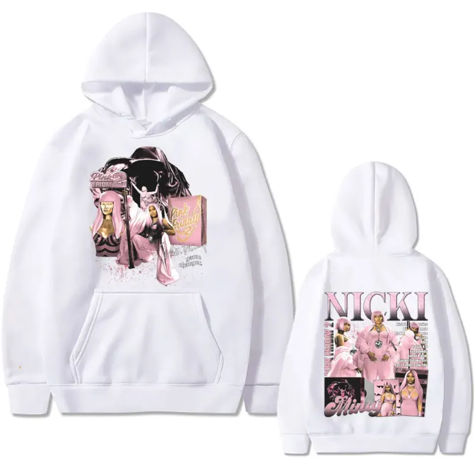 Rapper Nicki Minaj Pink Friday 2 Print Hoodie