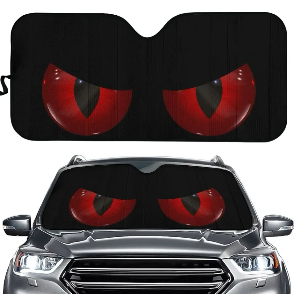 3D Cool Anger Eyes Printing Car Shades