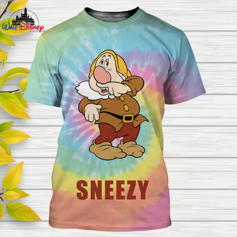 Seven Dwarfs Disney Shirt, Disney 3D Printed Shirt